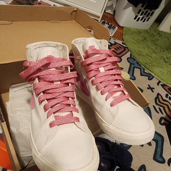 Women  Blazer MID Decon Canvas.... size 5.5  with box - Picture 2 of 6